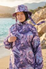 Degrade Desenli Tesettür Mayo Şapkası