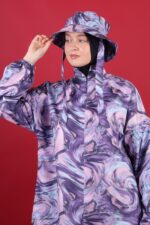 Degrade Desenli Tesettür Mayo Şapkası - Görsel 3