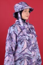 Degrade Desenli Tesettür Mayo Şapkası - Görsel 2