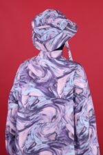 Degrade Desenli Tesettür Mayo Şapkası - Görsel 4