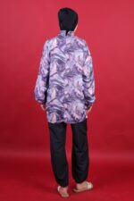 Degrade Desen Tesettür Mayo Lacivert Suya Dayanıklı Hızlı Kuruyan Takım - Görsel 5